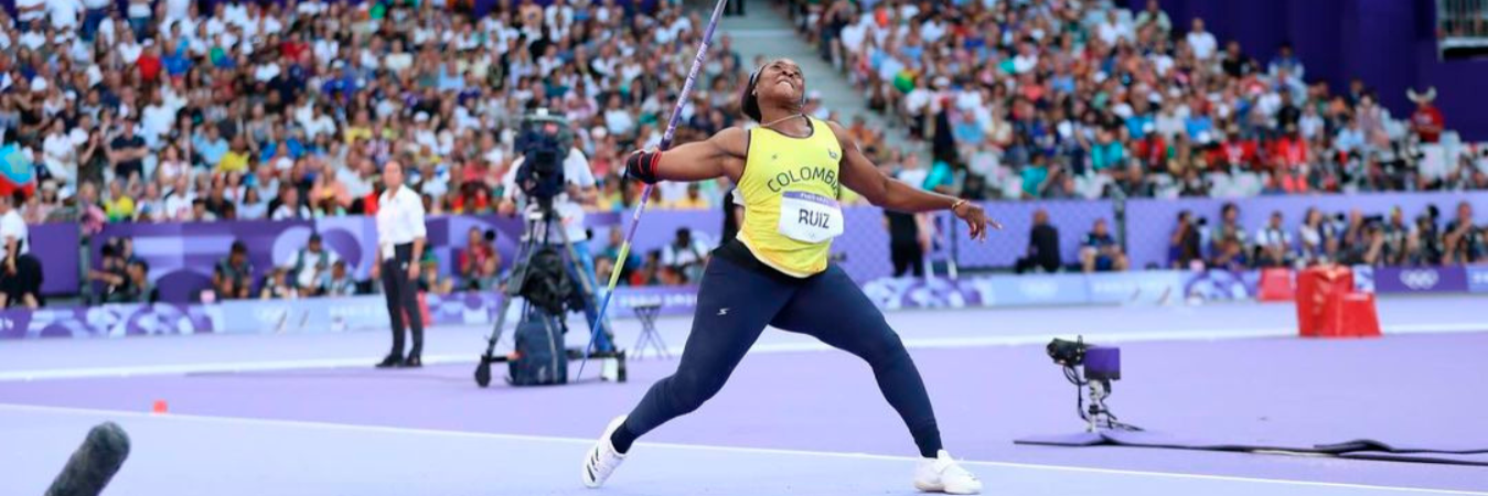 Flor Denis Ruiz fue una de las deportistas abanderadas de Colombia. / FOTO: COMITÉ OLÍMPICO COLOMBIANO