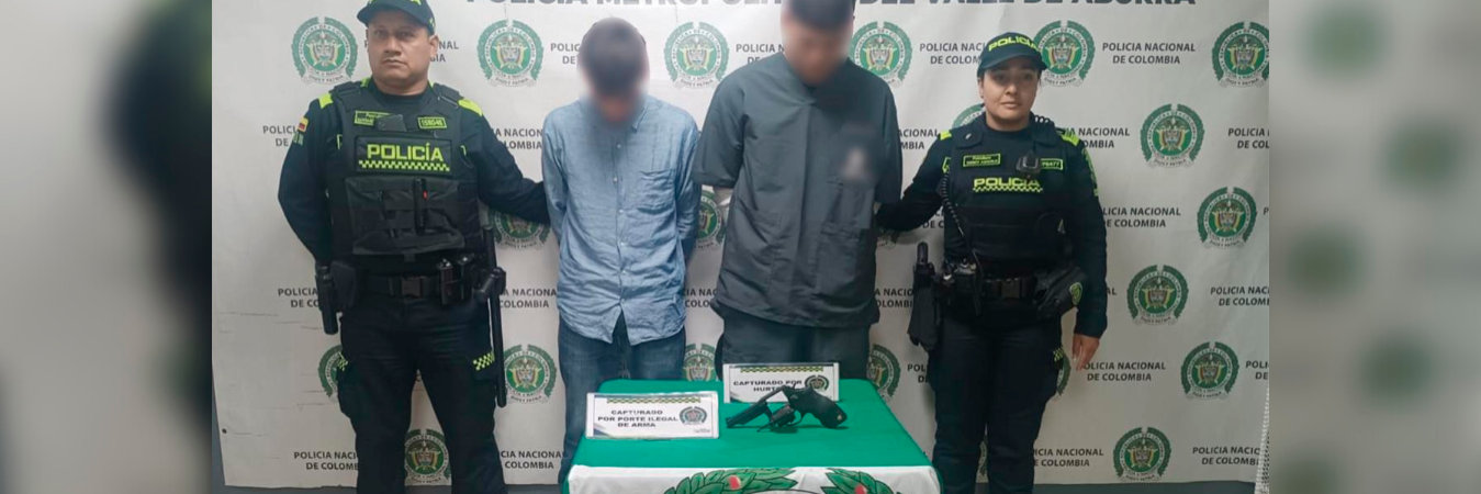 Estos son los dos presuntos ladrones, de 24 y 30 años. /FOTO: CORTESÍA