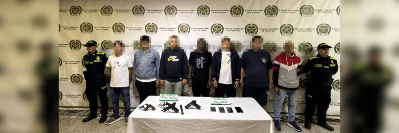 Las capturas se realizaron mediante allanamientos. FOTO: POLICÍA METROPOLITANA VALLE DE ABURRÁ