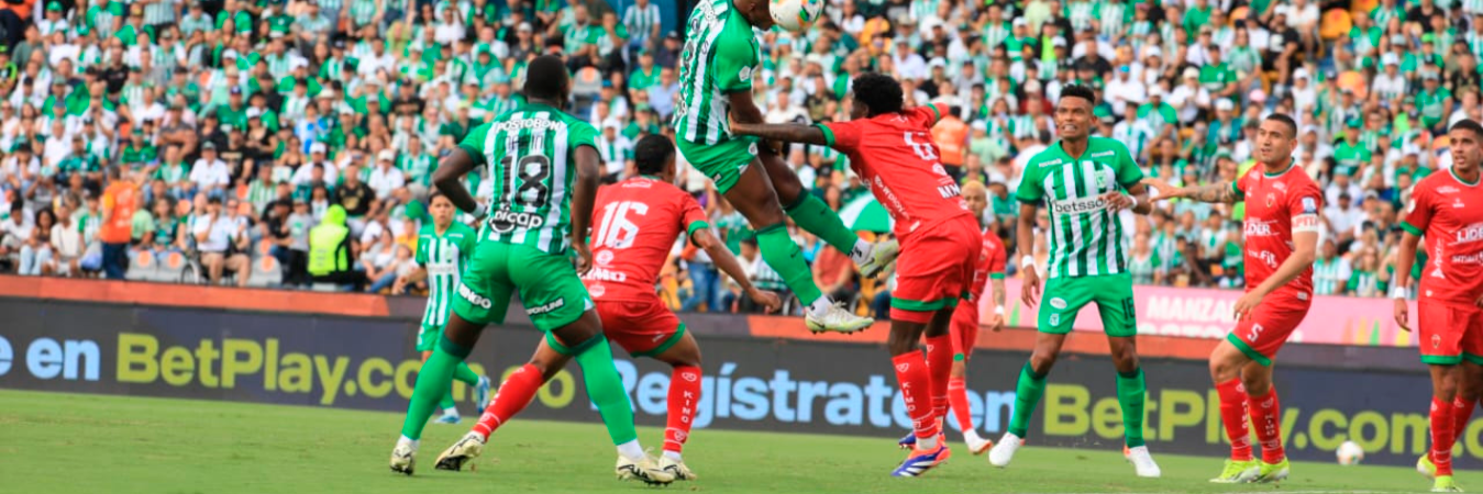 El verde volvió a ganar en casa, lo que lo mandó al primer puesto de la tabla. / FOTO: ESNEYDER GUTIÉRREZ