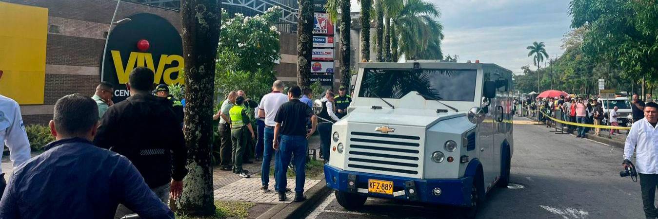 En este lugar se registró la balacera en Villavicencio. /FOTO: TOMADA DE TWITTER @POLO2589.