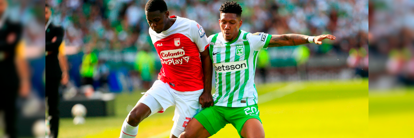 Atlético Nacional se tendrá que medir otra vez a Santa Fe el próximo jueves, 12 de junio. /FOTO: CAMILO SUÁREZ