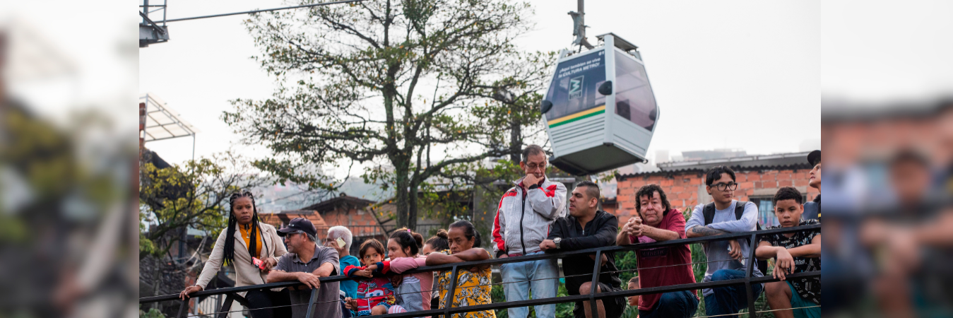 El accidente con la cabina del Metrocable ocurrió en la estación Popular. /FOTO: ESNEYDER GUTIÉRREZ CARDONA