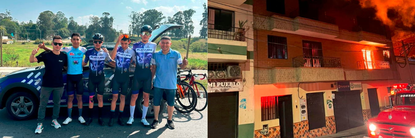 El equipo estaba en una competencia por fuera del municipio cuando sucedió el incendio. /FOTO: CORTESÍA