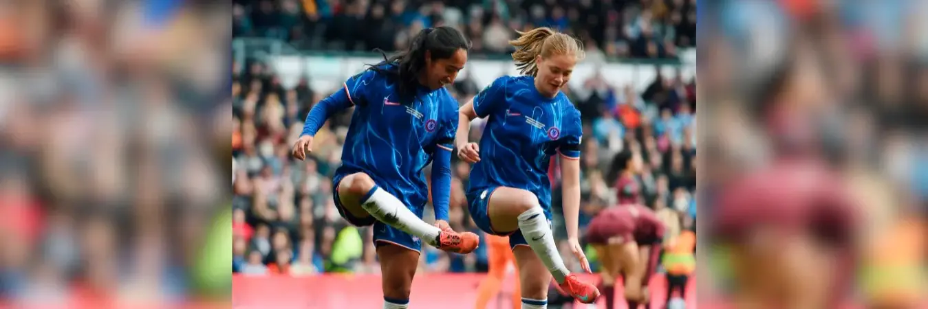 Mayra abrió el marcador a los 8 minutos del encuentro. /FOTOS: : Chelsea Football Club Women