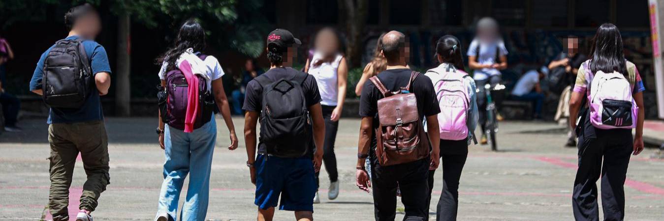 Estudiantes en la Universidad de Antioquia. FOTO: ARCHIVO - MANUEL SALDARRIAGA QUINTERO