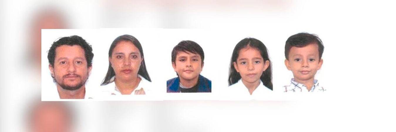 Estos son los cinco miembros de una familia que había sido reportada como desaparecida. /FOTOS: FISCALÍA DE ZACATECAS
