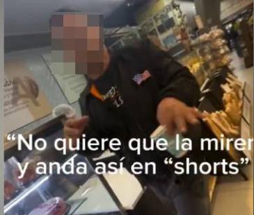 El hombre señalado como el presunto acosador ya fue identificado. FOTO: @VALENTINADZC