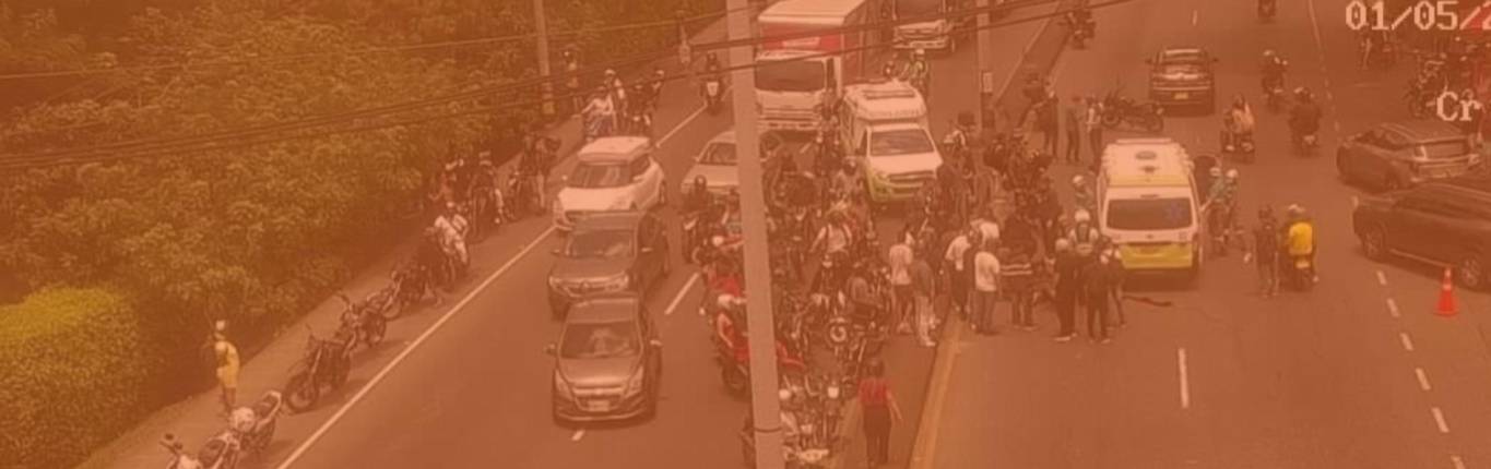 Imagen Motociclista muerto en la autopista