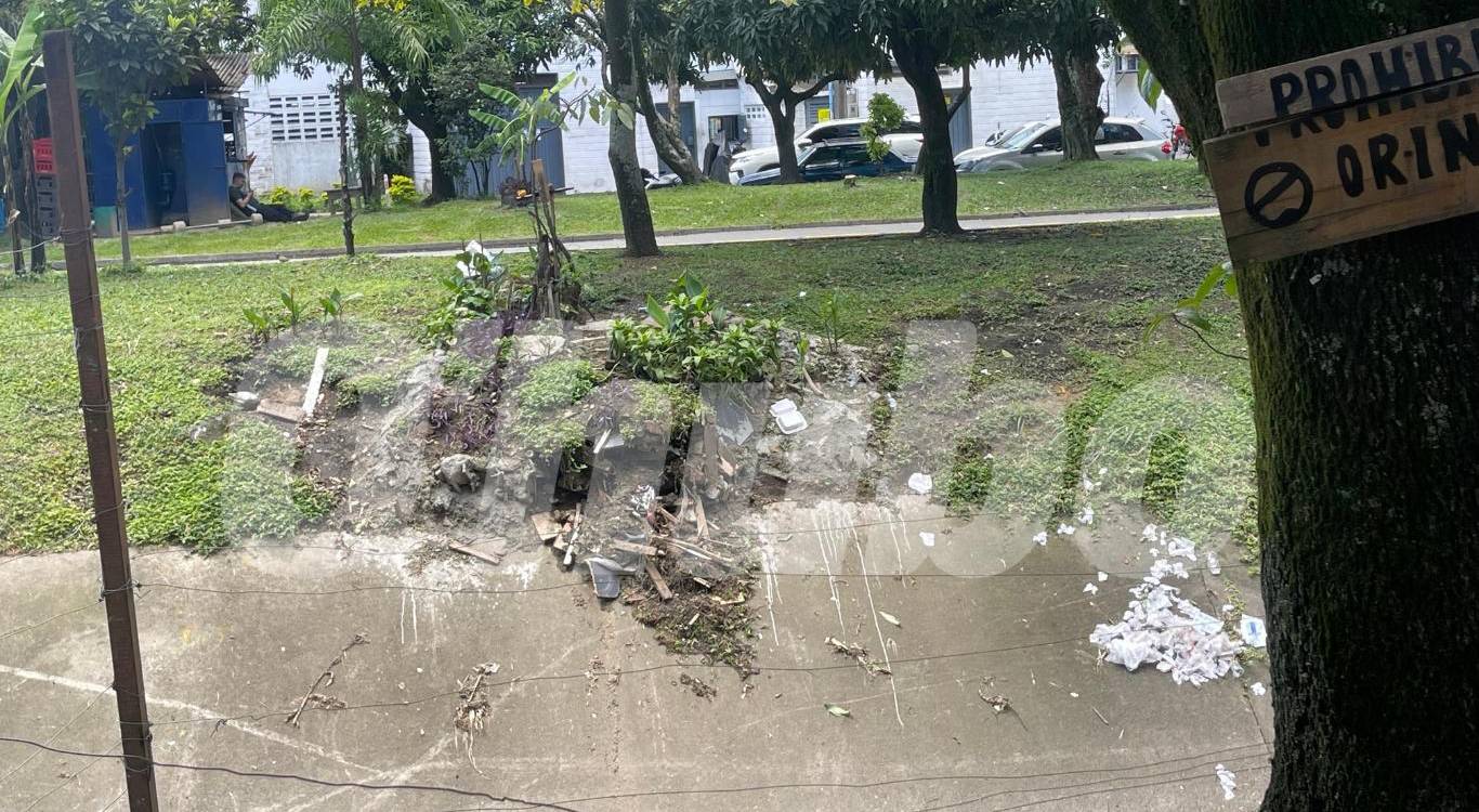 Este es el jardín por el que se habría originado el brutal ataque. <b><span class=mln_small-caps_mln>/ FOTO: SINDY VALLE</span></b>