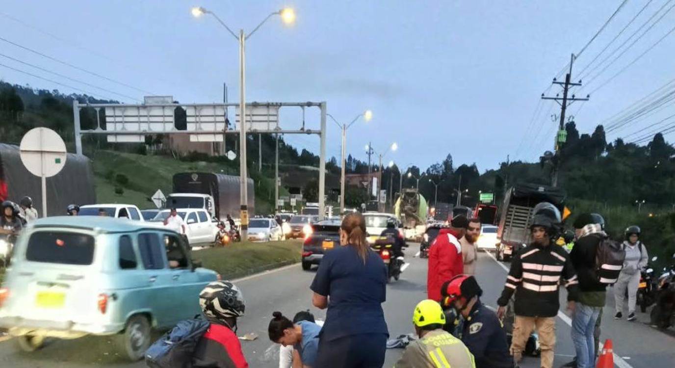 En este lugar se produjo el siniestro que le arrebató la vida a Yohan y Ximena. FOTO: TOMADA DE MIORIENTE