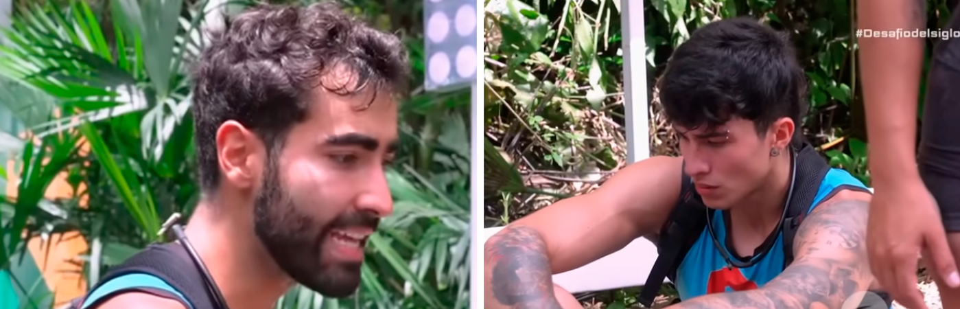 Gero y Abrahan hacen parte del equipo Beta, el que más ciclos ha perdido en este ‘Desafío’. /FOTOS: CAPTURA DE VIDEO