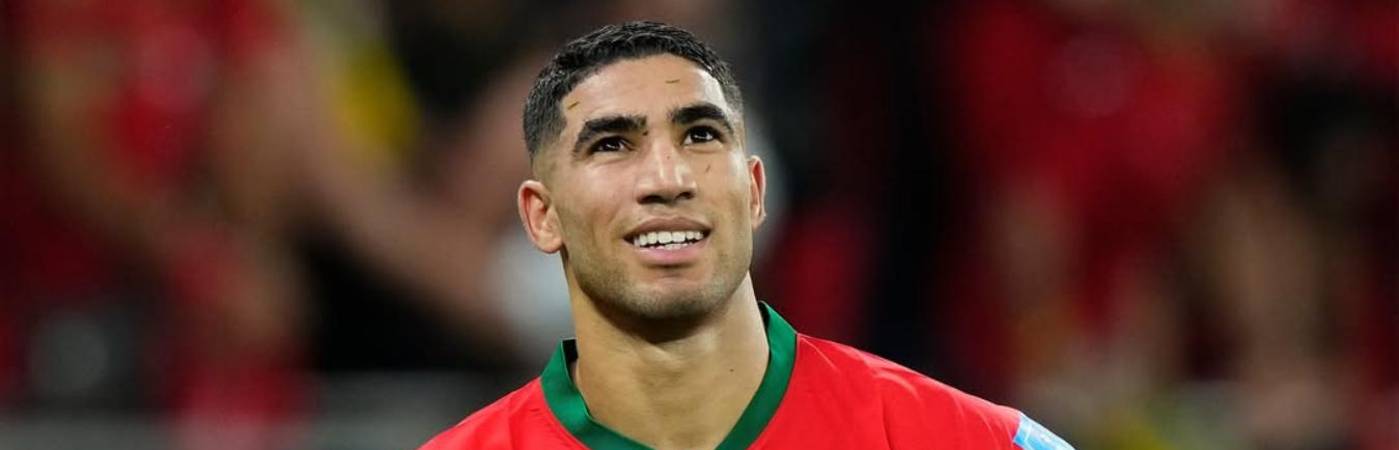 Achraf Hakimi, jugador hispanomarroquí. FOTO: @ACHRAFHAKIMI
