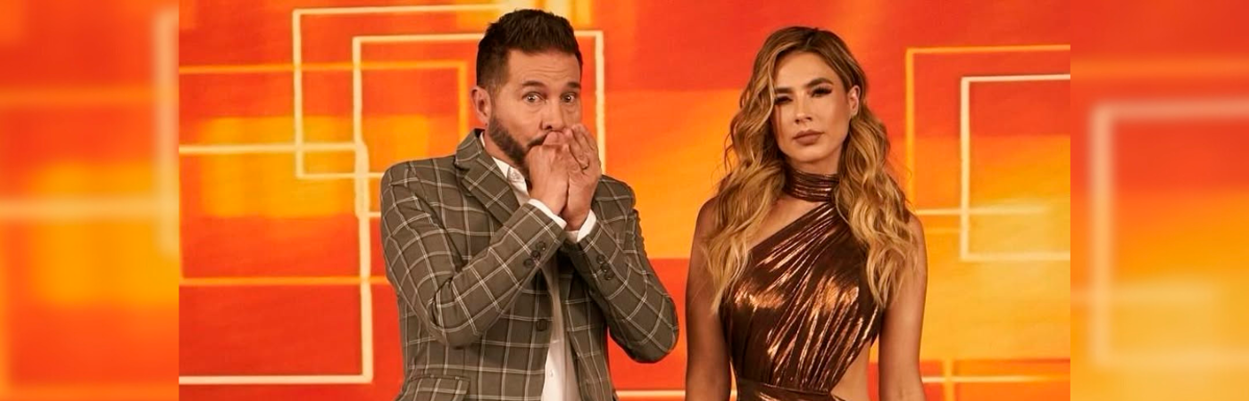 Marcelo Cezán y Carla Giraldo, presentadores de ‘La casa de los famosos’. /FOTO: INSTAGRAM @carlagiraldo