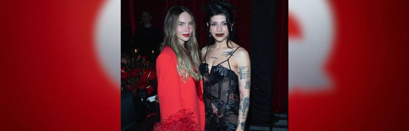 Aunque muchos esperaban tensión en el encuentro, Belinda (izq.) y Cazzu (der.) tuvieron un momento muy cordial. FOTO: IG @belindapop