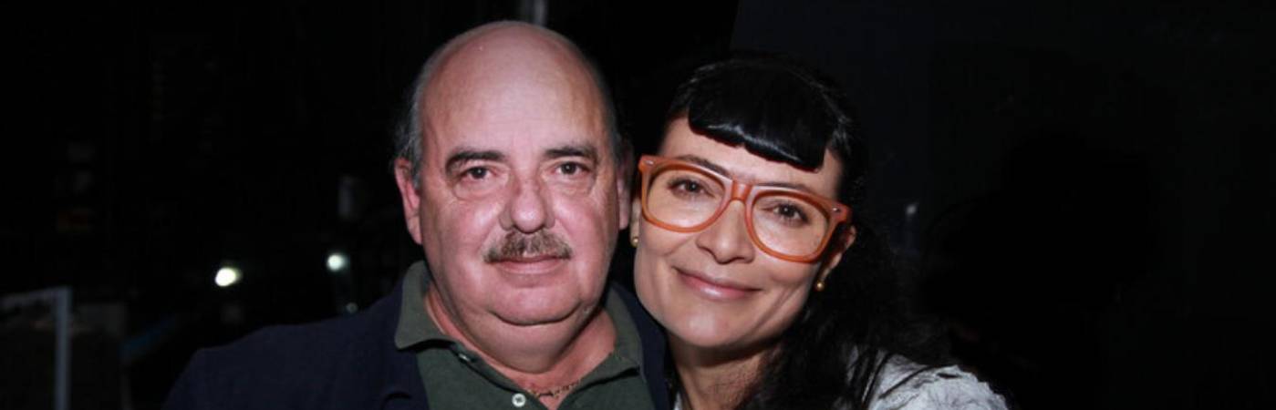 Fernando Gaitán y Ana María Orozco, protagonista de ‘Betty, la fea’, en 2017. FOTO: COLPRENSA