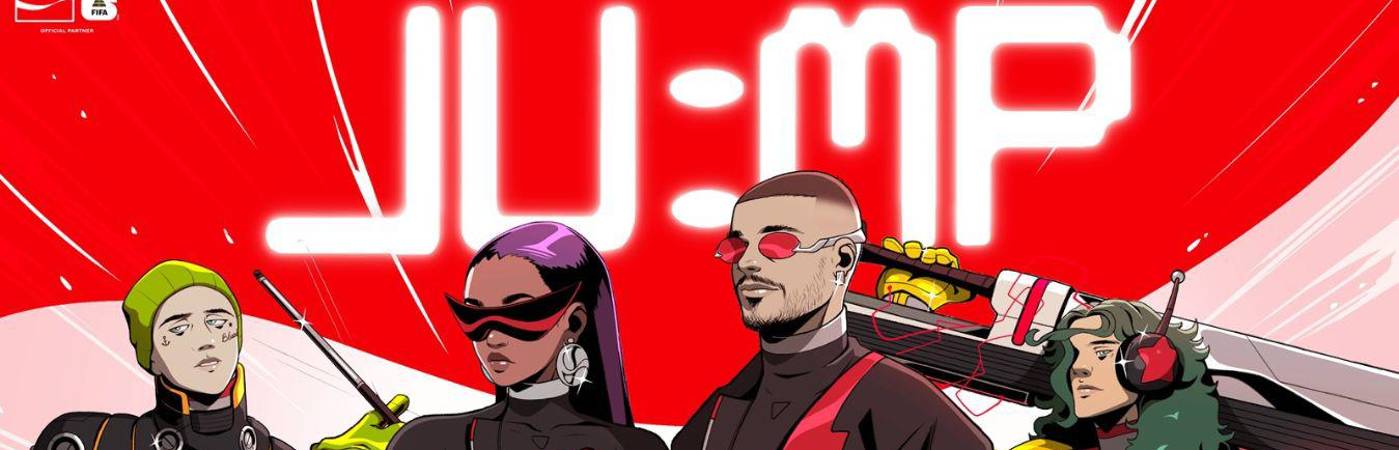 El video de ‘Jump’ tiene versiones animadas de Travis Barker, Amber Mark, J Balvin y Steve Vai. FOTO: Coca-Cola.