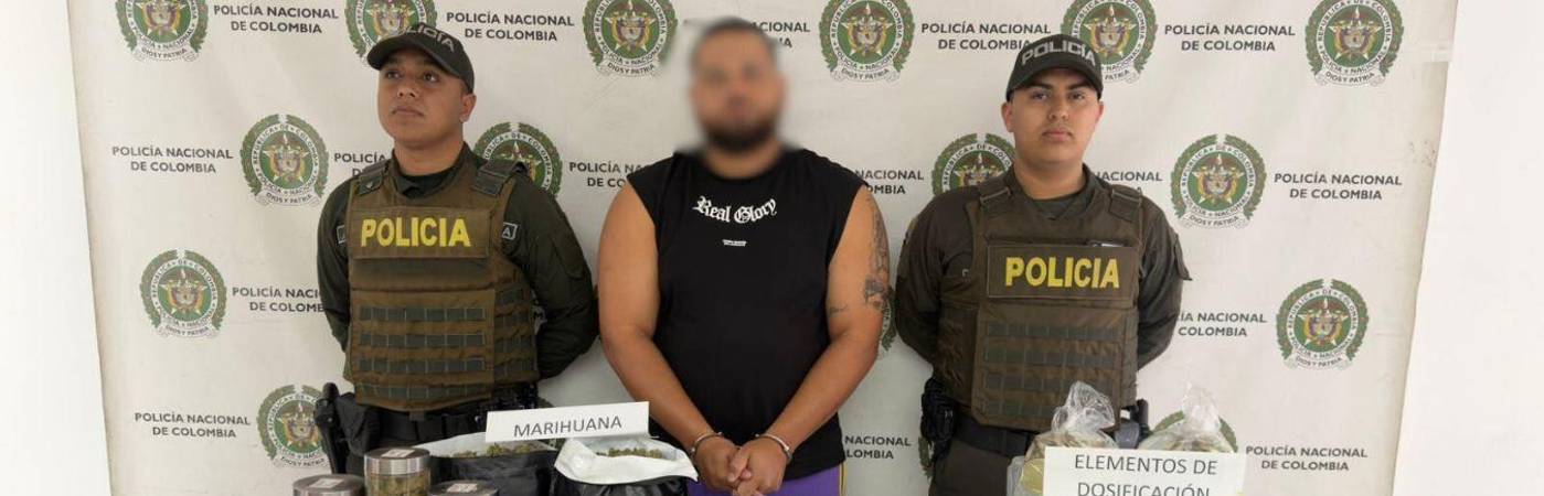 Captura de alias Chamo. FOTO: POLICÍA METROPOLITANA 