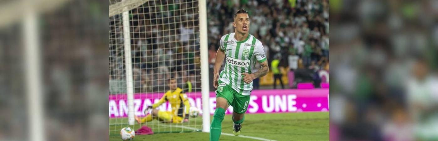 Matheus Uribe se ha vuelto un pilar del Verde para enfrentar al Junior de Alfredo Arias. FOTO: JUAN ANTONIO SÁNCHEZ