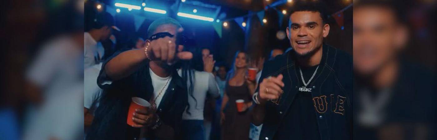 Luis Díaz Music se llama el canal de música de Lucho (der) en YouTube. FOTO: CAPTURA DE VIDEO