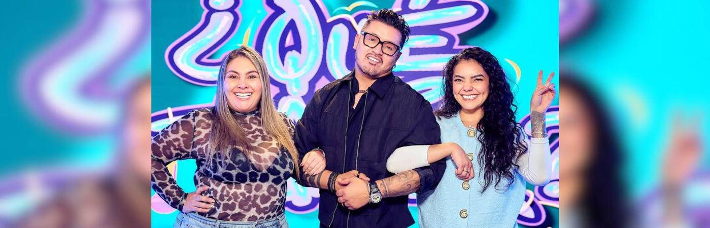 Desde el 1. ° de septiembre, Hassam formaba parte de este programa digital del Canal RCN, la lado de Johana Velandia (izquierda) y de Valentina Taguado (derecha). /FOTO: IG @oficialhassam