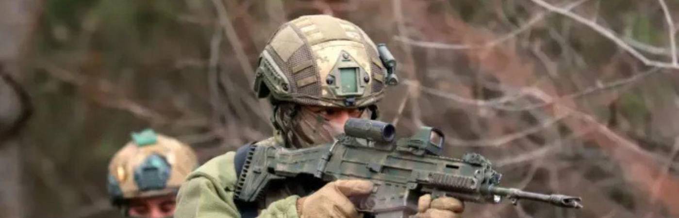 De los colombianos que viajan a Ucrania, algunos tienen experiencia militar previa. FOTO: LEGIÓN INTERNACIONAL PARA LA DEFENSA DE UCRANIA