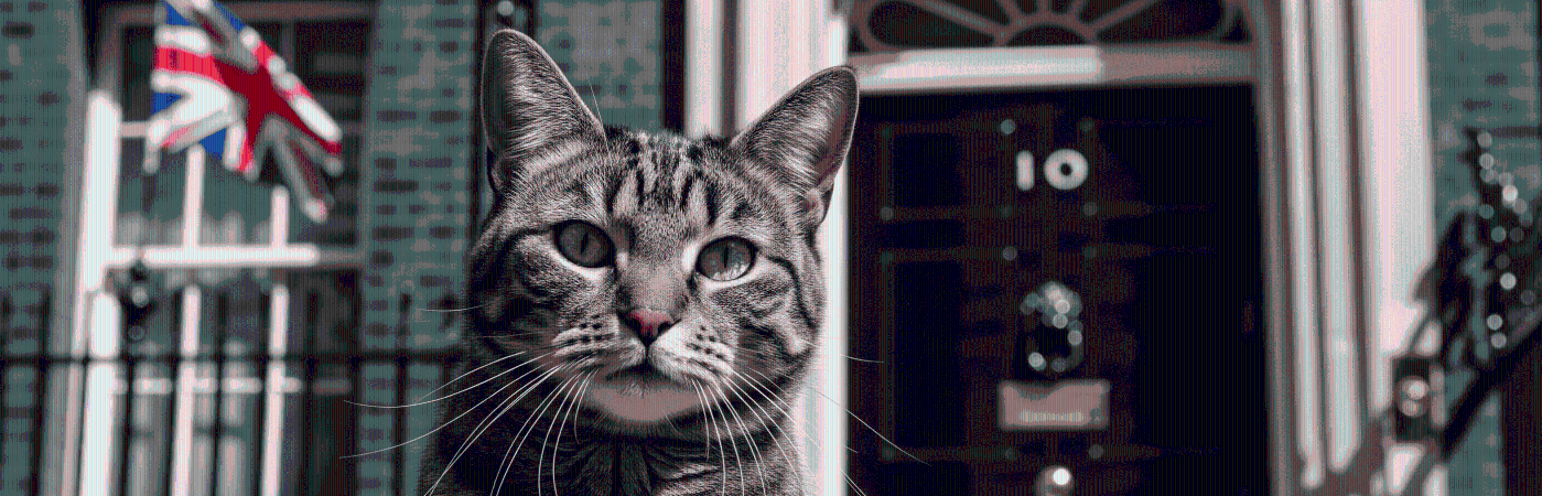 Larry, el ratonero jefe de la oficina del gabinete británico