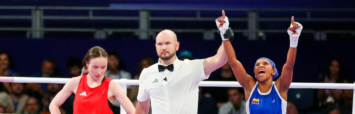 Ingrit es la tercera boxeadora más victoriosa de Colombia en la historia de los Olímpicos con cuatro victorias. El máximo ganador es Yuberjen Martínez con seis triunfos. / FOTO: COMITÉ OLÍMPICO COLOMBIANO