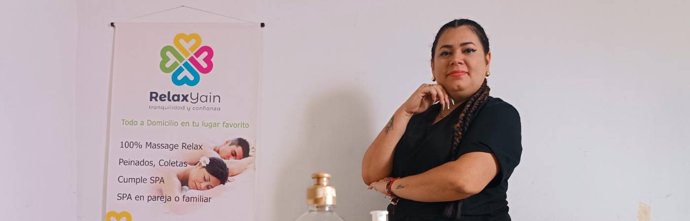 Relax Yain, su emprendimiento y marca. /FOTO: SOFÍA PATIÑO