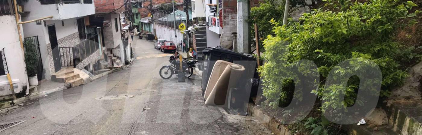 Esta es la carrera 37 con calle 108A del barrio Santo Domingo Savio N.° 1, donde ocurrió el crimen. /FOTO: LAURA ROSA JIMÉNEZ VALENCIA