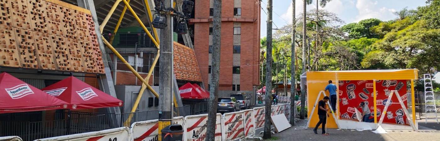 Así son los cerramientos del estadio. FOTO: MAURICIO PALACIO