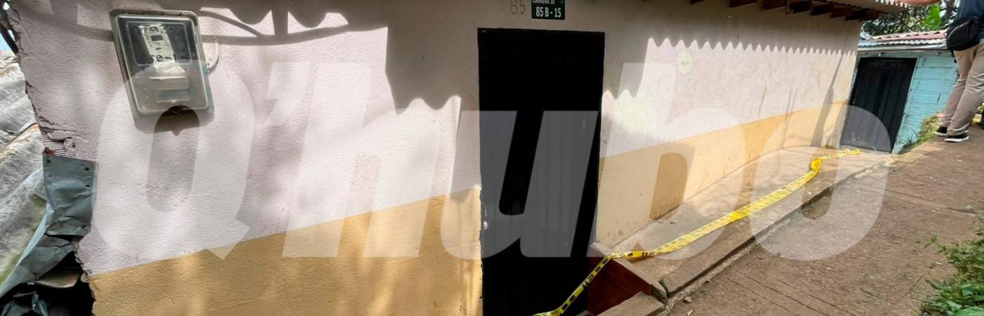 En esta casa ocurrió el crimen. /FOTO: ANDRÉS FELIPE OSORIO GARCÍA