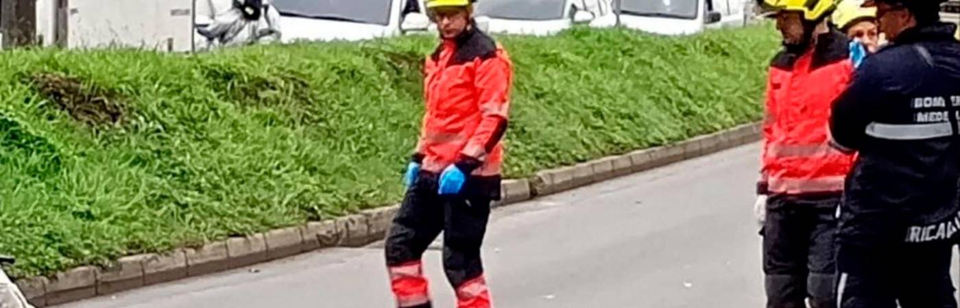 Las dos personas murieron luego de ser arrollados. / FOTO: DENUNCIAS ANTIOQUIA