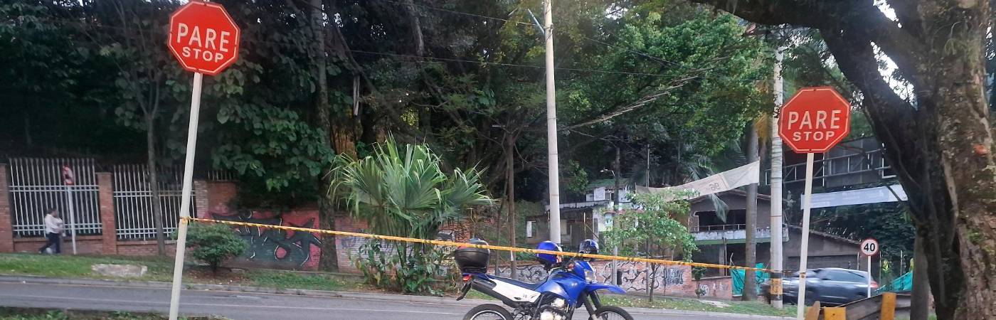 EN FOTOS: Accidente en Envigado, su pareja falleció, pero él se salvó 