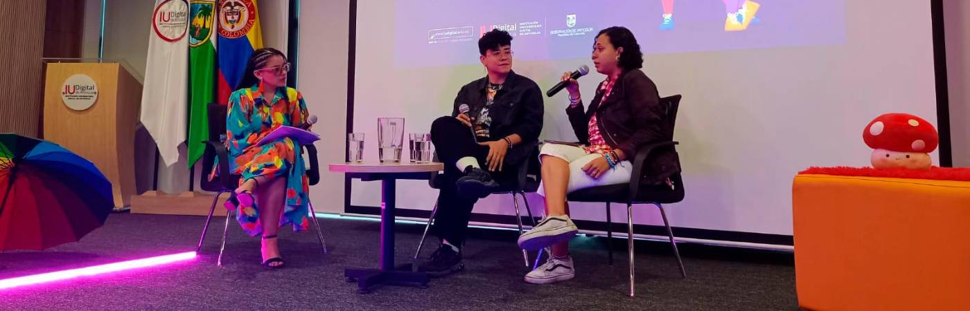 Conversatorio sobre Activismos lésbicos con la Mesa LGBTIQ+ de la IUD Digital de Antioquia. / FOTO: CORTESÍA