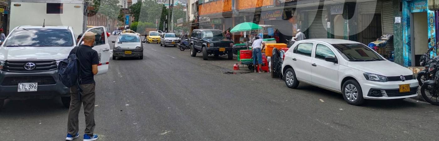 Lugar donde ocurrió el homicidio de Jesús Adolfo. FOTO: MAURICIO PALACIO