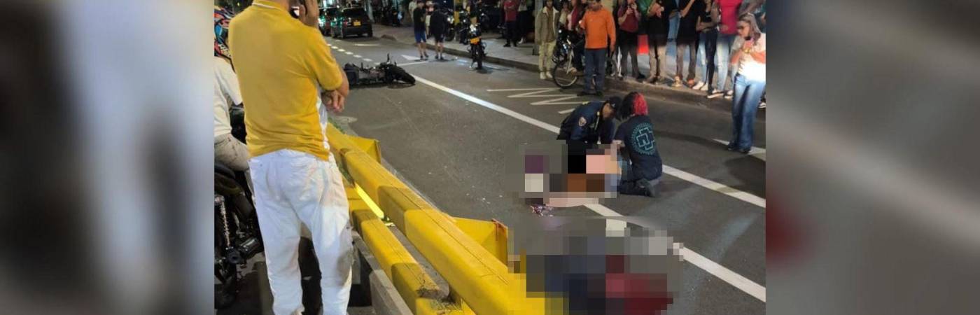 El día del accidente, la novia de Emmanuel, también menor de edad, alcanzó contar que un carro los había embestido y huyo del lugar. /FOTOS: MEDELLÍN COMUNICA Y CORTESÍA FAMILIA