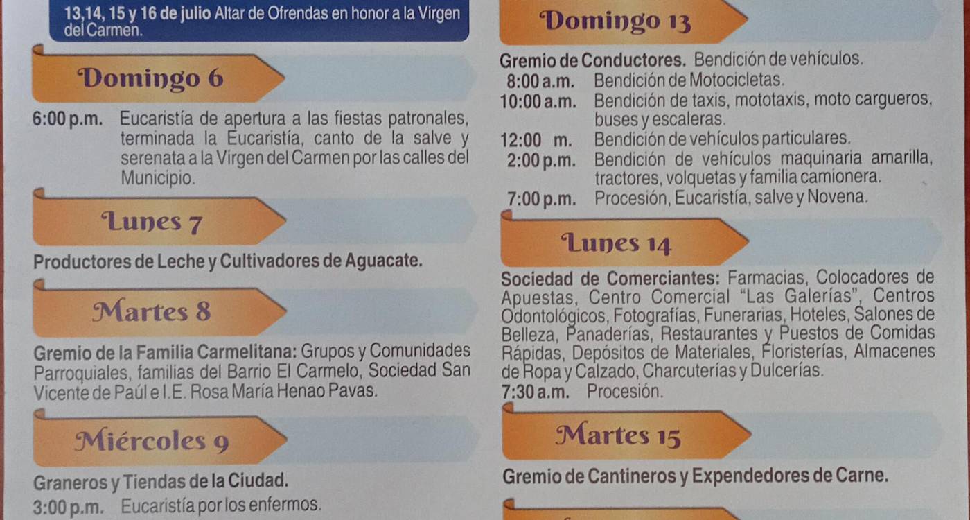 Fiestas de la Virgen y Festival de Trova, el parche es en Sonsón