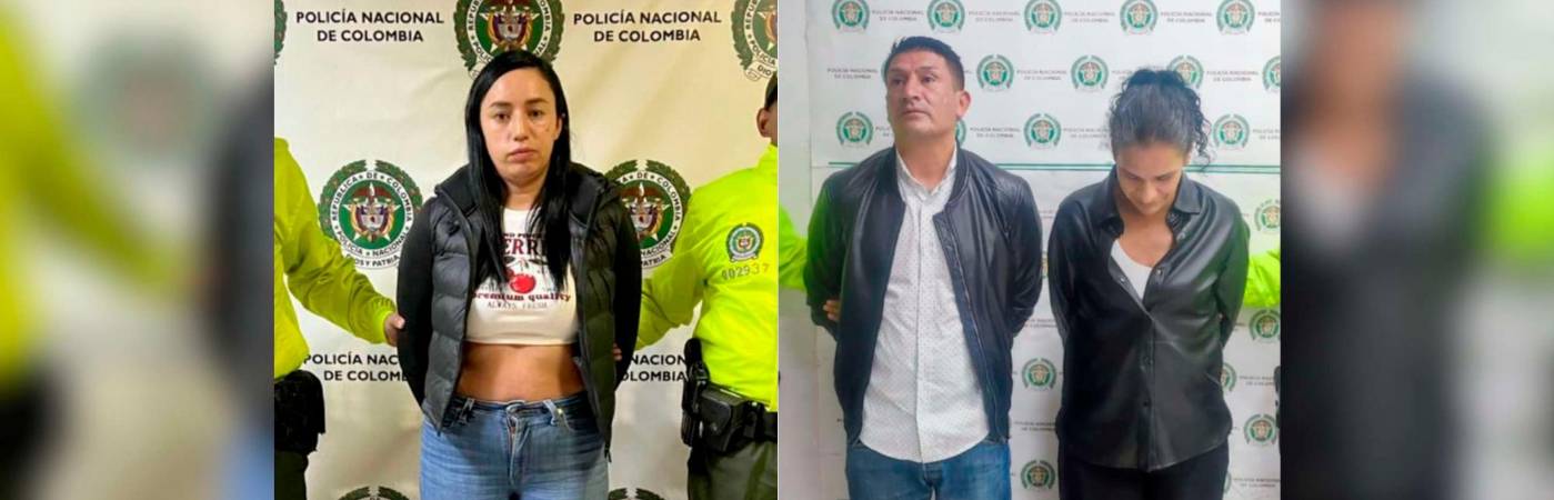 Tres de los cuatro capturados. /FOTOS: CORTESÍA