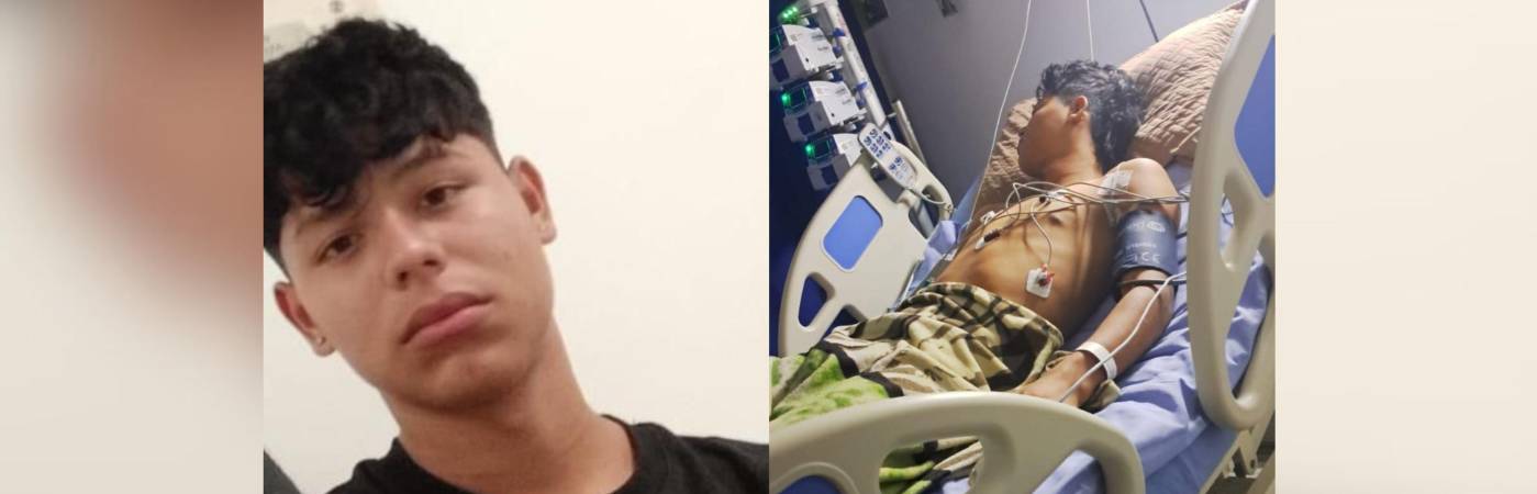 Helean se encuentra estable y ya no está conectado a la mayoría de equipos médicos, pero continúa en un estricto monitoreo en el Hospital Alma Máter. FOTOS: CORTESÍA