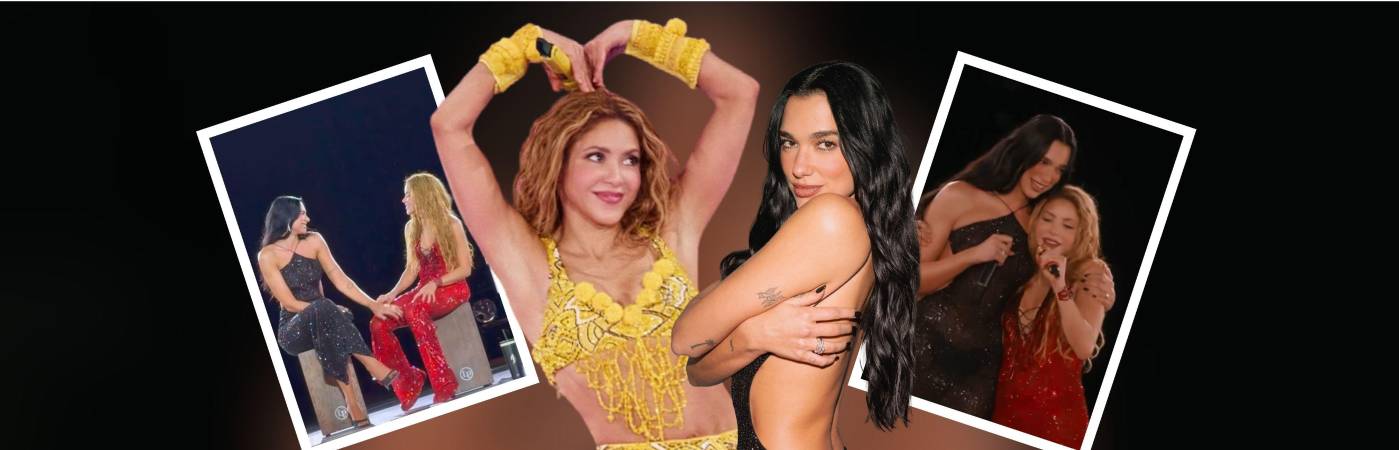 Shakira y Dua Lipa compartieron este momento durante el Macondo Park en España. FOTOS: INSTAGRAM @DUALIPA Y @SHAKIRA