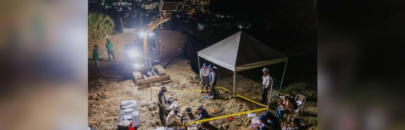 Las labores de búsqueda en La Escombrera, ubicada en San Javier, se han realizado por más de un año, entre cierres y polémicas por falta de presupuesto. /FOTO: CORTESÍA