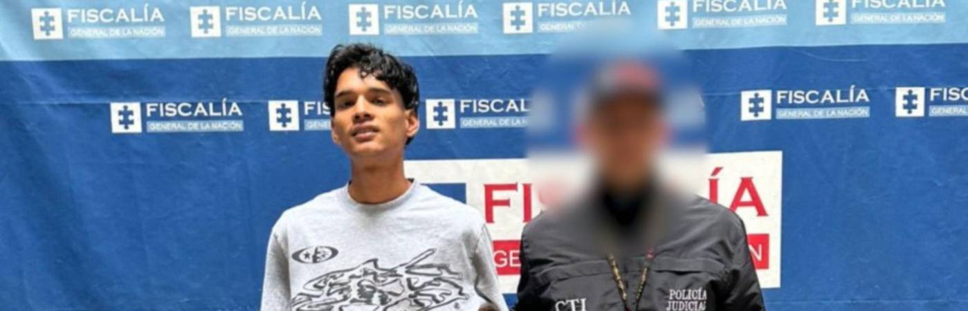 Él es Tomás Salazar Ruda, alias Tomacito o la Niña, presunto integrante de los Joaquinillos. FOTO: FISCALÍA