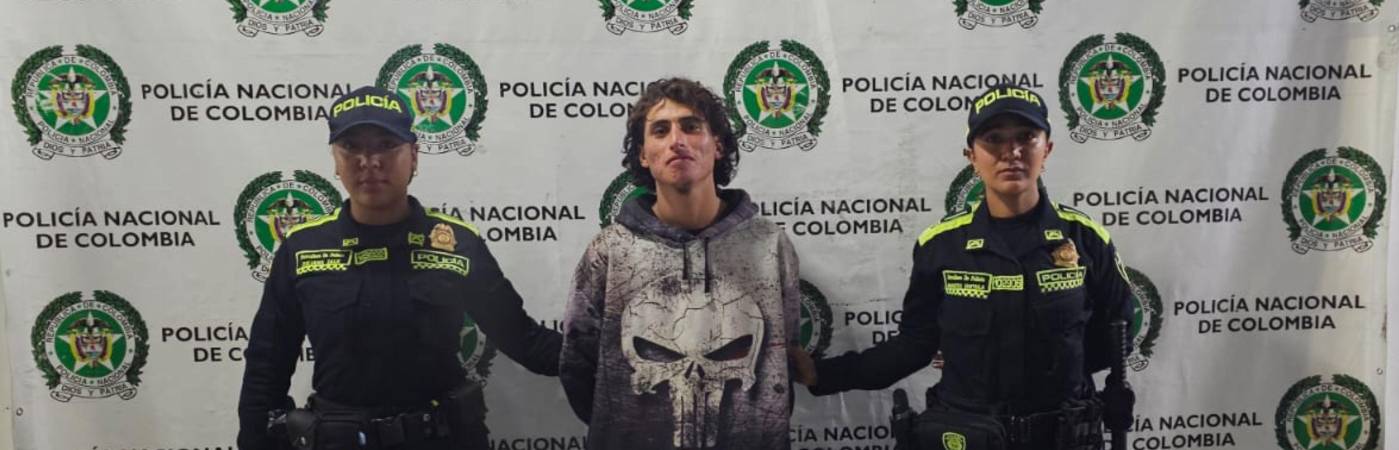 Arley Mauricio Rúa Foronda tras ser capturado. FOTO: DEPARTAMENTO DE POLICÍA ANTIOQUIA