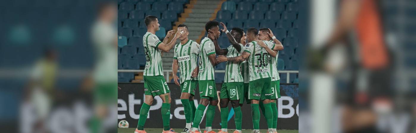 El hombre de menos no le impidió a los Verdes celebrar en la capital vallecaucana. /FOTO: ATLÉTICO NACIONAL