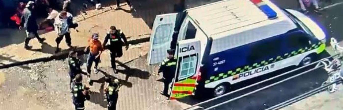 Tras la riña, fue ubicado y lo capturaron. /FOTO: CAPTURA DE VIDEO