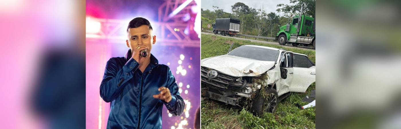 Así quedó la camioneta en la que iba Sebastián Ayala. FOTOS: INSTAGRAM @sebastiianayalaoficial