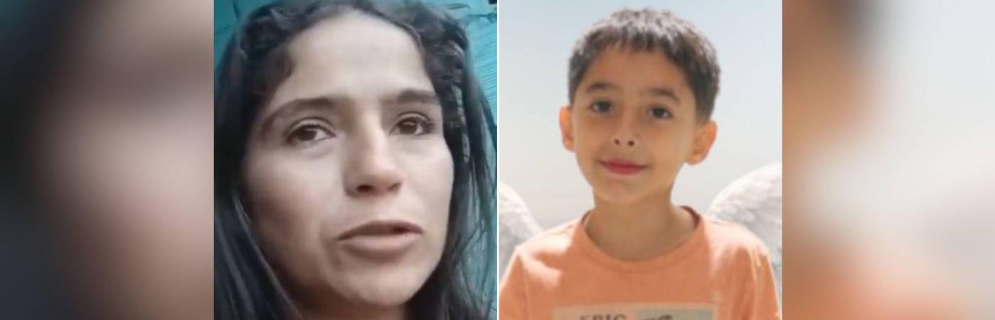 Yudy Katherine Pico y su hijo Kevin Arley Acosta Pico (Q.E.P.D.). FOTOS: CAPTURA DE VIDEO - NOTICIAS CARACOL