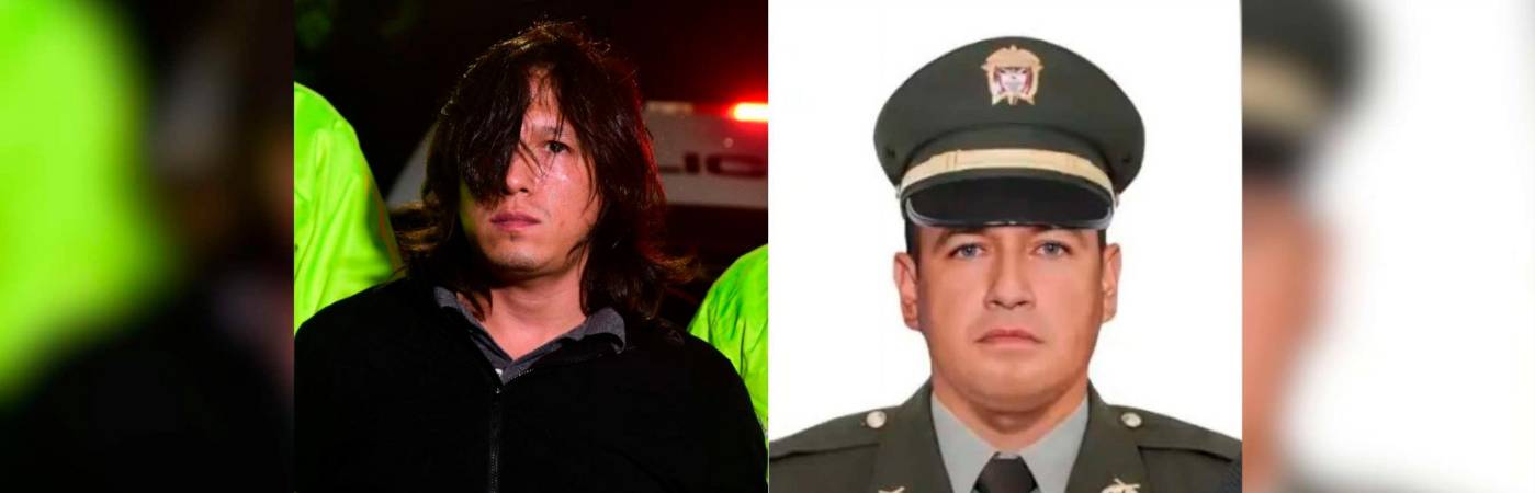 Izquierda: alias el Enano, presunto asesino. Derecha: el intendente Denis Fernando Morales Jaramillo, la víctima. /FOTOS: POLICÍA NACIONAL