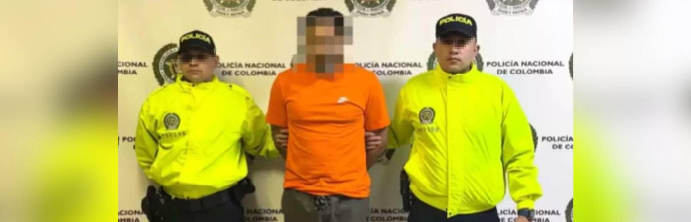 Alias Amaury fue capturado en Medellín. FOTO: CORTESÍA POLICÍA NACIONAL